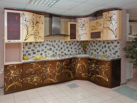 We use material for finishing the working part of the kitchen