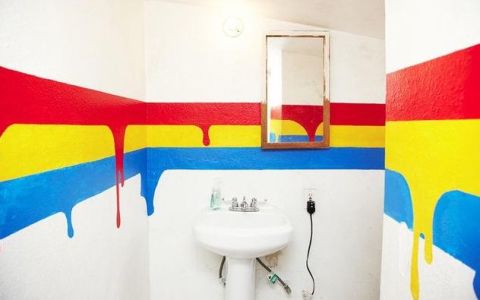 Banyoda duvarlar için boya seçimi