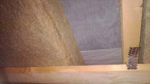 Insulation of frame walls with mineral wool