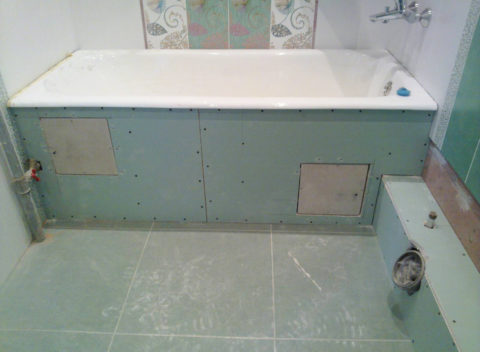 GKLV used in the decoration of the bathroom