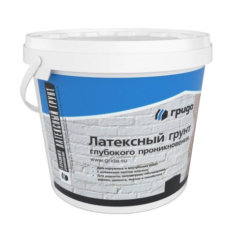 Latex primer is applied under latex water paint.