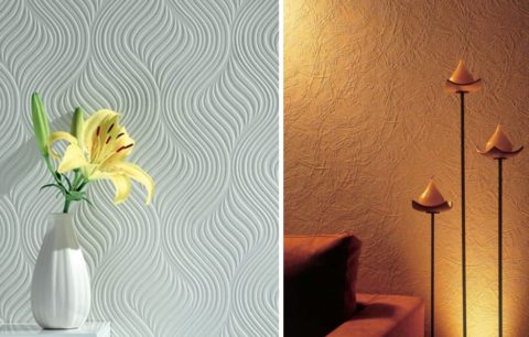 Na rozdiel od farby môžu textúrované tapety skrývať malé nepravidelnosti v stenách.