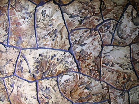 Decoratieve textuur van stenen gips
