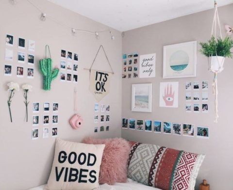 Wall decoration with personal photos