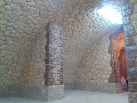 Interior d'estuc de pedra