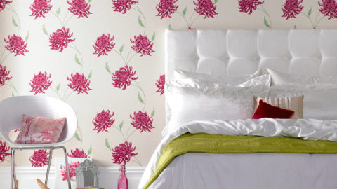 Tastefully selected bedroom wallpapers