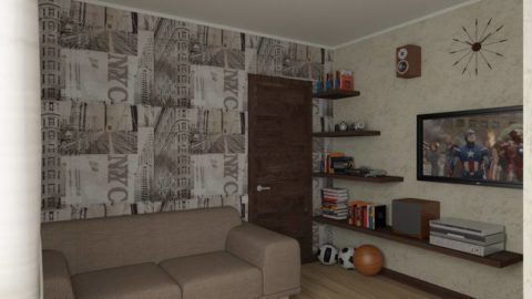Color gris càlid en el disseny de l'habitació d'un nen adolescent